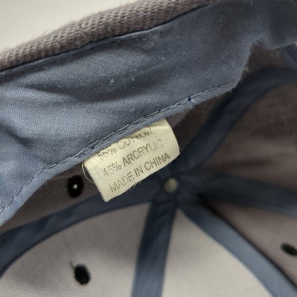 Chicago Strapback Baseball Cap Gray One Size Adjustable Embroidered Lightweight - Picture 9 of 9